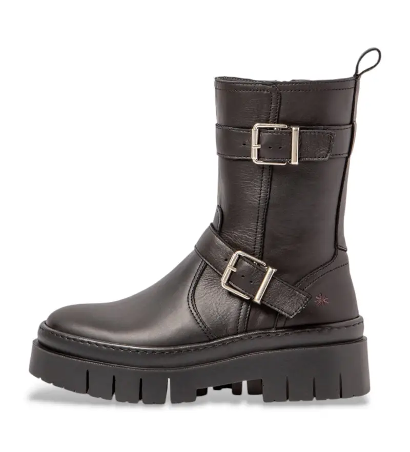 per donna. 119581101003_001 Stivaletti in pelle nera del 1958 (36), Nero, Basso, 3 a 5cm, Cerniera, Casual