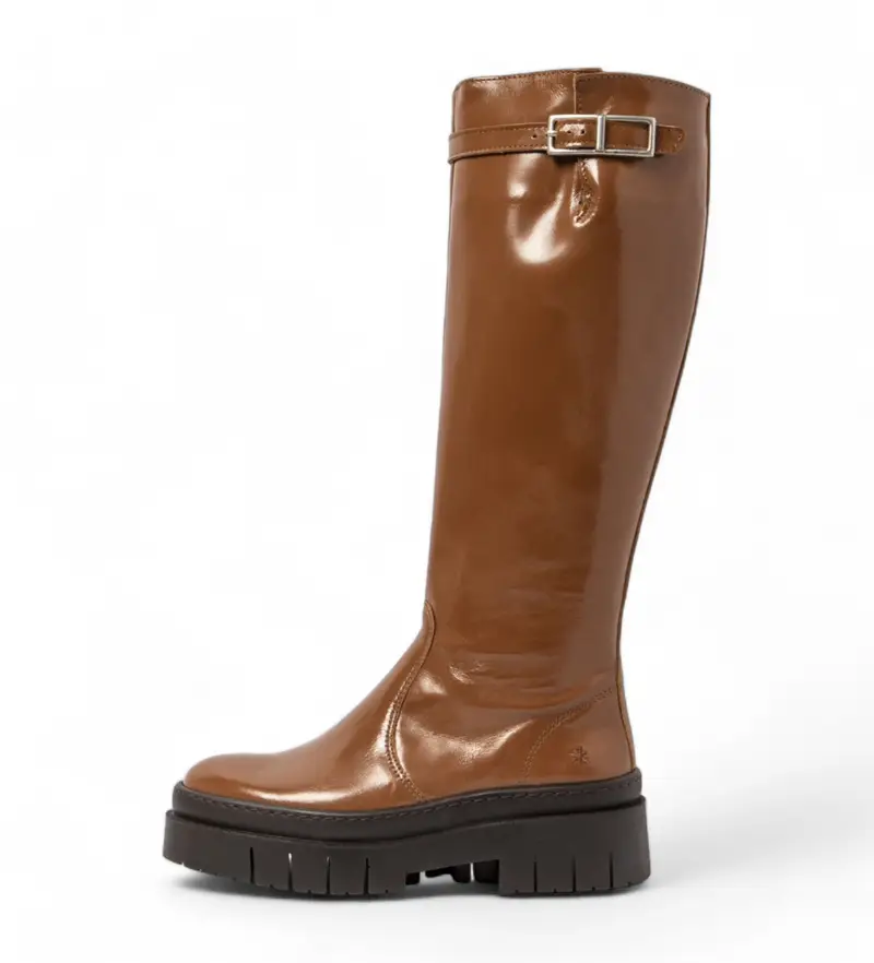 per donna 119591132003_023 Stivali in pelle marrone del 1959 (36), Basso, Cerniera, Casual