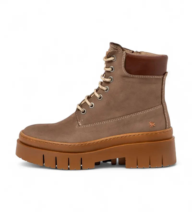 per donna 119671120003_020 Stivali in pelle marrone di Anversa del 1967 (36), 1 a 3 cm, Cerniera, Casual