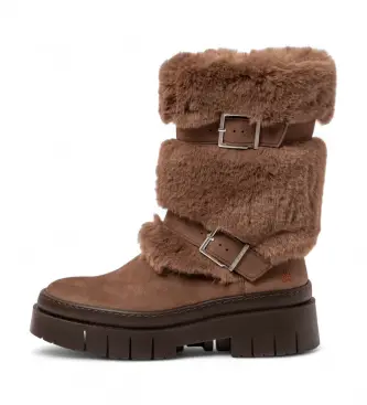 per donna 119681112003_012 Stivali in pelle marrone di Anversa del 1968 (37), Basso, Cerniera, Casual