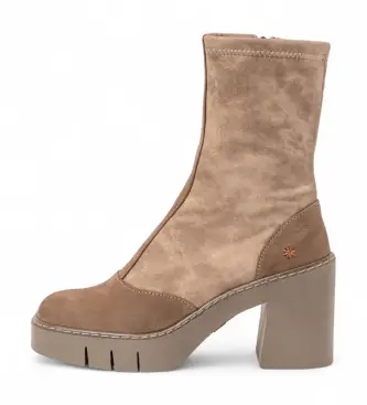 per donna 1197312TI003_020 Stivali in pelle beige Berna del 1973 (37), 8 a 10cm, Cerniera, Casual