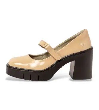 per donna 1197713KH003_082 Scarpe in pelle dorata 1977 (37), Oro, 8 a 10cm, Nessuno, Classico