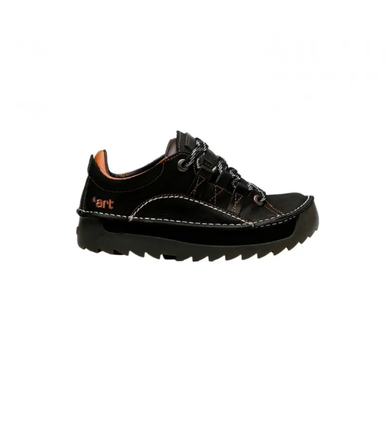 unisex. 105901101303_001 Scarpa in Pelle 0590 Skyline nera (36), Nero, 1 a 3 cm, Stringhe, Casual