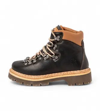 unisex 109035010603_001 Stivaletti in pelle 0903 Arizona nero (37), Basso, Stringhe, Casual