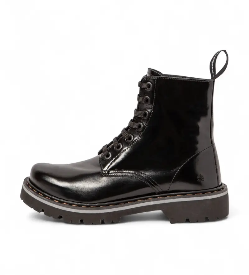 unisex 111661401003_001 Stivali in pelle 1166 Marina nero (36), Basso, Stringhe, Casual