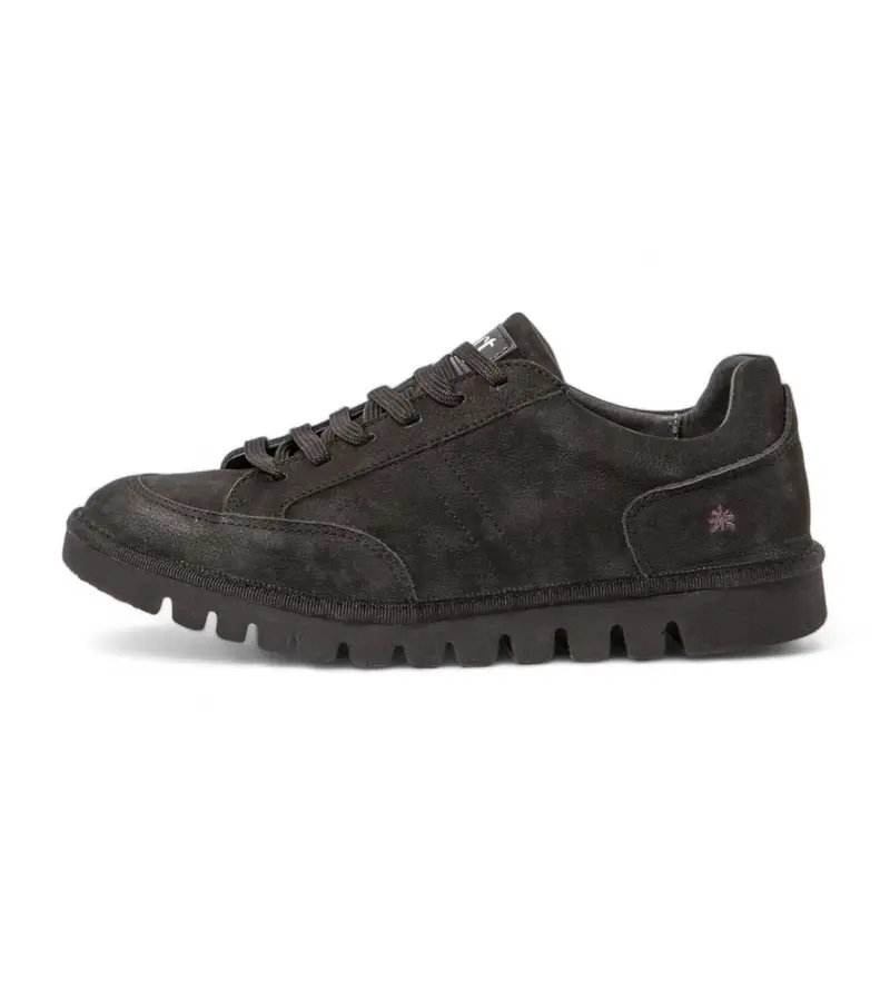 unisex. 115951101003_001 Sneakers in pelle 1595 nere (37), Nero, Basso, Stringhe, Casual