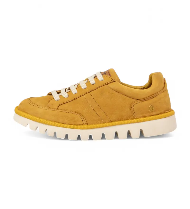 unisex. 1159511F5003_024 1595 Ontario sneakers in pelle gialla (36), Basso, Stringhe, Casual, Giallo