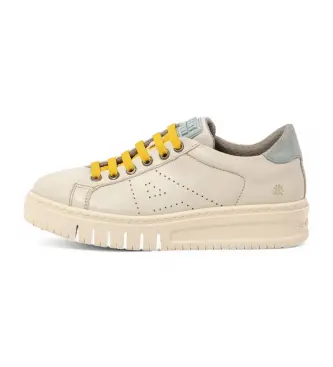 unisex 1178611YL003_0MU 1786 Belleville sneakers in pelle bianco sporco (36), Basso, Stringhe, Casual