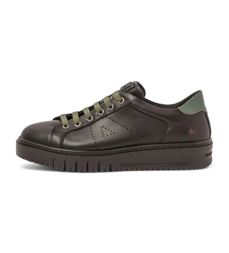 unisex. 1178611Z4003_0MU 1786 Belleville sneakers in pelle nera (36), Nero, Basso, Stringhe, Casual
