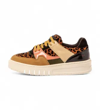 unisex 1178811FH003_0MU 1788 Belleville sneakers marroni (38), Marrone, Basso, Stringhe, Casual, Animal Print