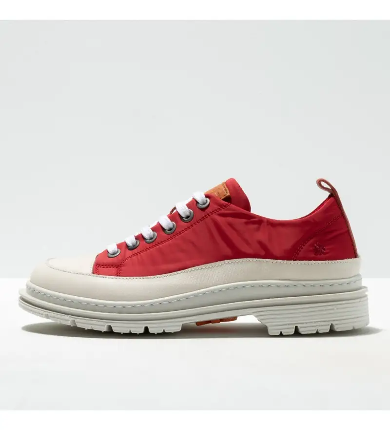 unisex 118941108003_008 Sneakers in nylon rosse Birmingham rosse (41), Rosso, Tessuto, Basso, Stringhe, Casual Naturale