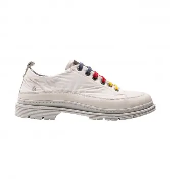 unisex 118941123003_017 Ciabatte Birmingham bianche (42), Bianco, Tessuto, Basso, Stringhe, Casual Naturale