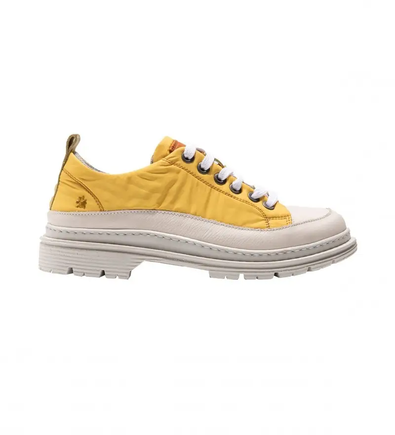 unisex 118941124003_024 Ciabatte Birmingham gialle (36), Tessuto, Basso, Stringhe, Casual, Giallo Naturale