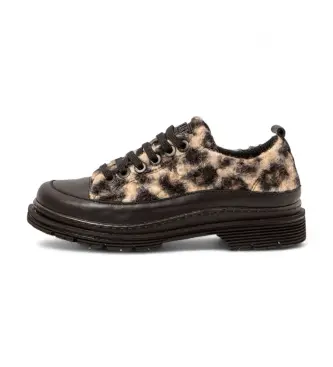 unisex 11894S1FB003_ESP Scarpe beige Birmingham 1894S (36), Tessuto, Basso, Stringhe, Casual, Animal Print