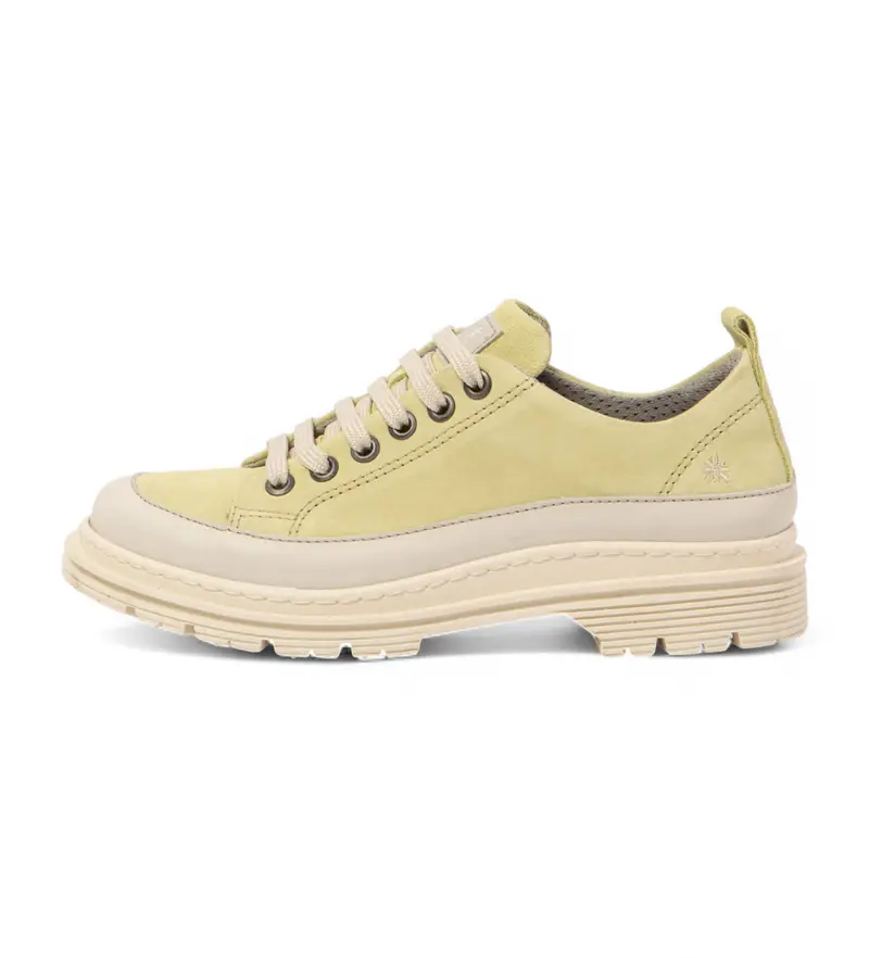 unisex. 11898S1IC003_0G3 Scarpe in pelle verde lime Birmingham 1898S (36), 3 a 5cm, Stringhe, Casual