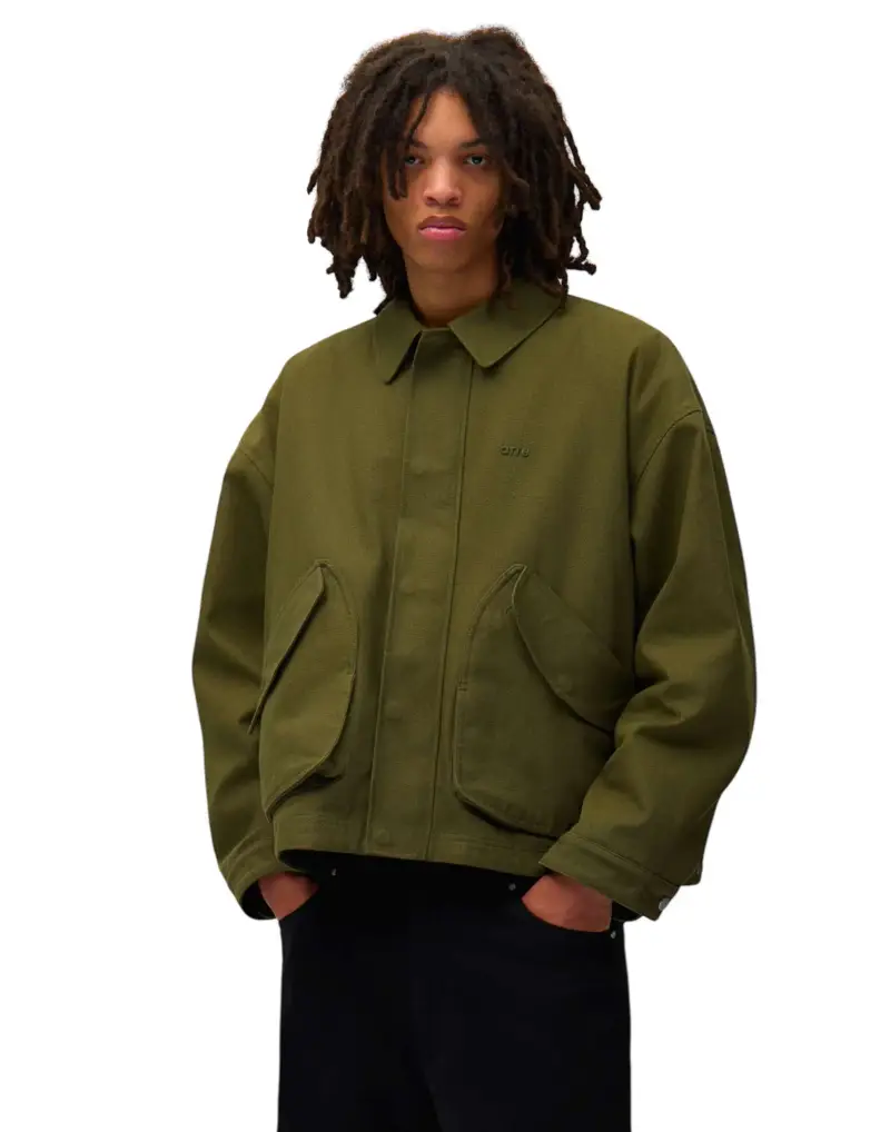 Inclined pocket Jacket giacca invernale 3in1 sfoderabile con fit cropped - Green M