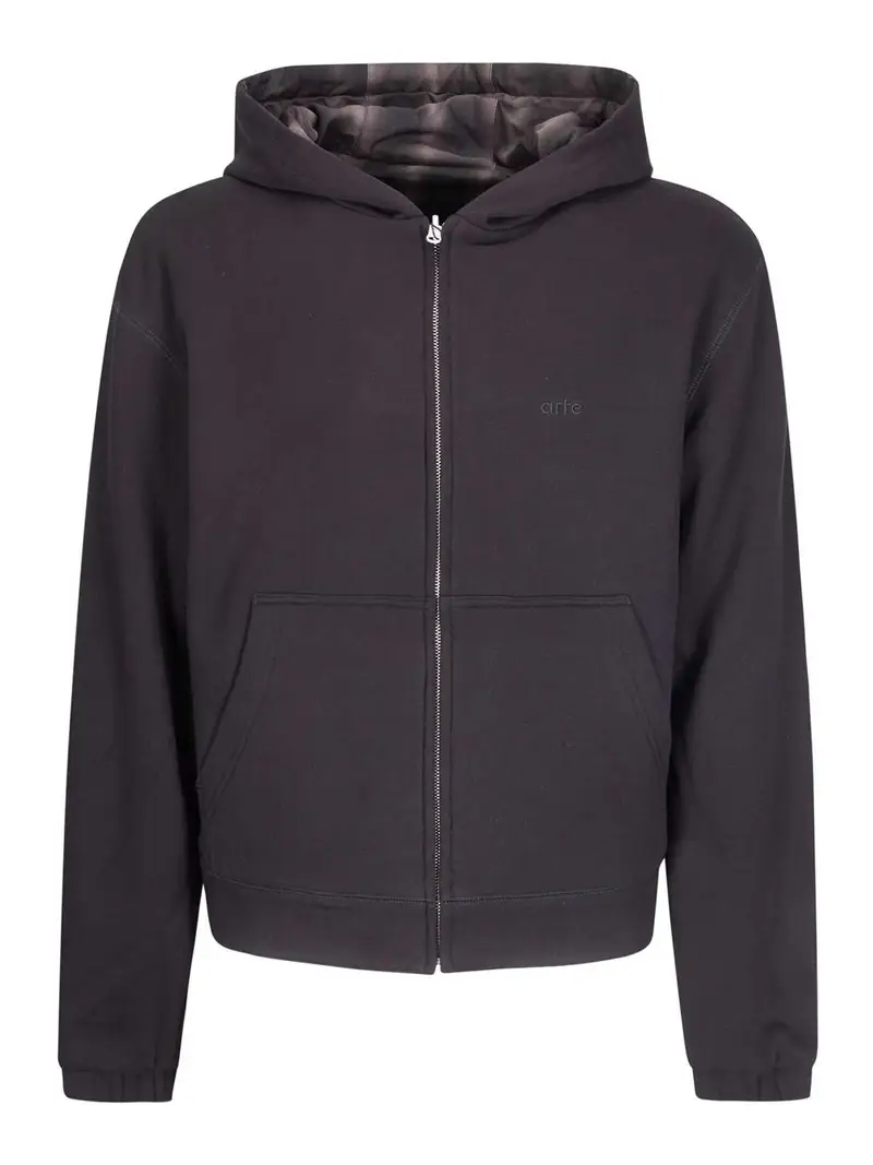 Giacca in pile reversibile Nero