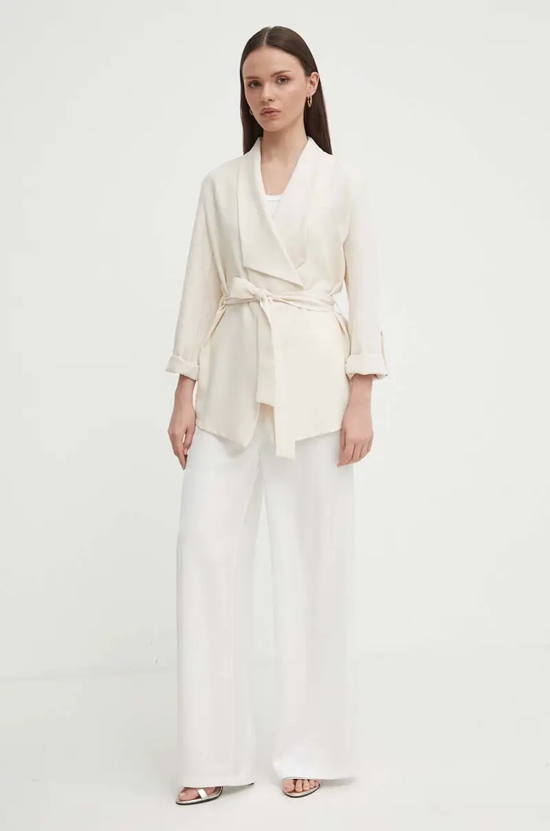 giacca colore beige AB38192 miniatura 2