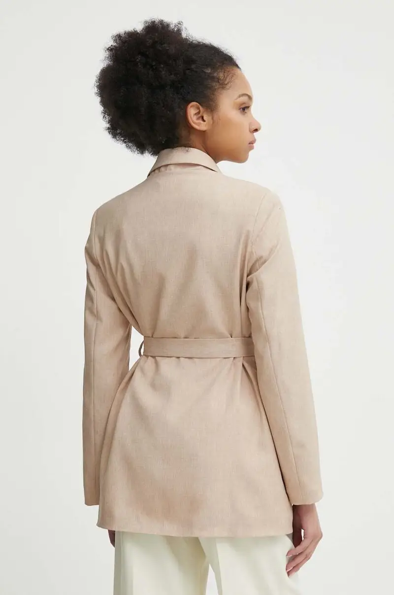 giacca colore beige AB38255 miniatura 3