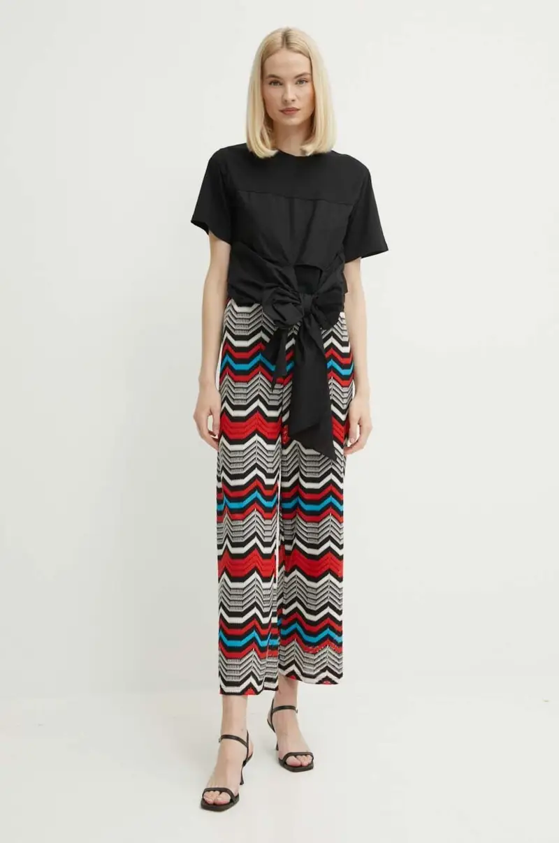 pantaloni donna AP38178 Multicolore miniatura 2