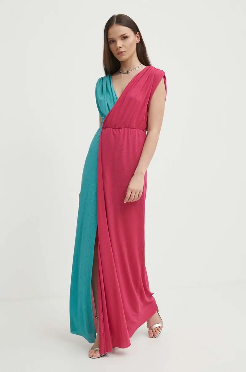 vestito colore verde AA38556 Multicolore miniatura 3