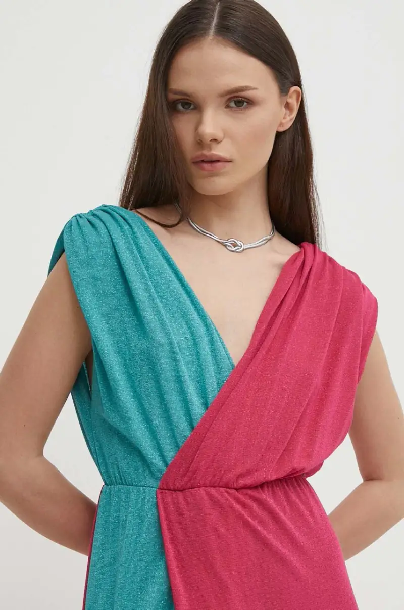 vestito colore verde AA38556 Multicolore miniatura 4