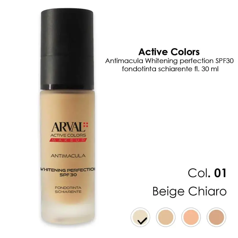 antimacula - Whitening Perfection SPF30 n. 01 - beige chiaro fondotinta schiarente fl 30ml