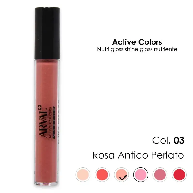 Nutri gloss shine n. 03 - rosa antico perlato gloss nutriente