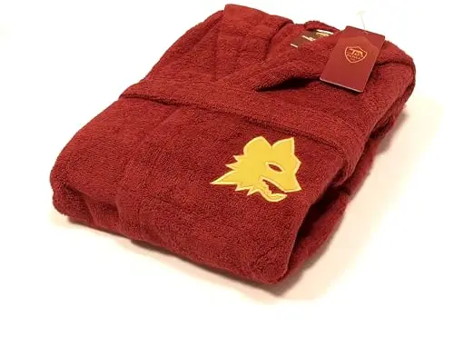 AS Roma Accappatoio Kids Rosso miniatura 2