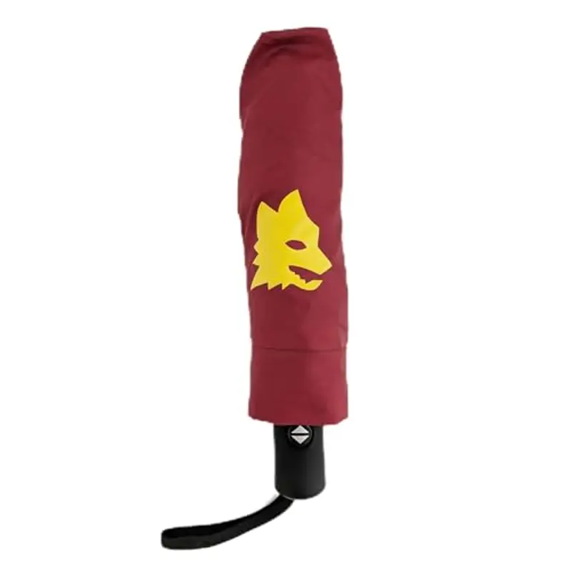 AS Roma Ombrello Tascabile Rosso Lupo, Unisex Adulto, Standard