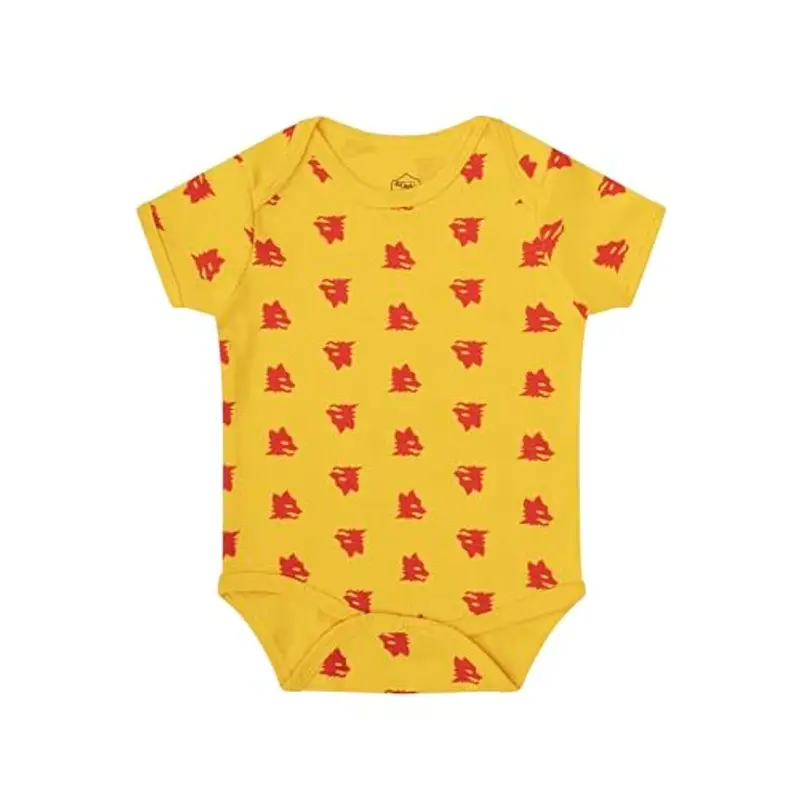 AS Roma Sacco a Pelo Giallo con Stampa Lupetti, ASR e Stelle