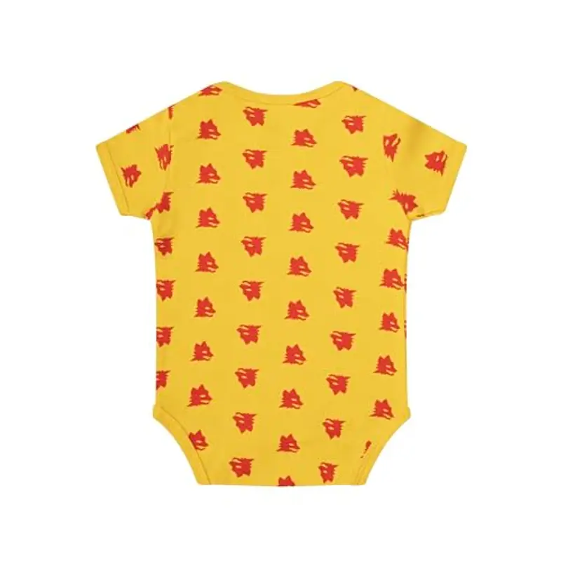 AS Roma Sacco a Pelo Giallo con Stampa Lupetti, ASR e Stelle miniatura 2