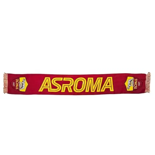 AS Roma SCIARPA UFFICIALE JACQUARD WORDMARK GIALLO miniatura 2