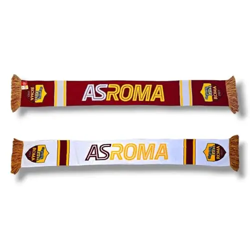 AS Roma SCIARPA UFFICIALE TUBOLARE DELUXE WORDMARK, DOPPIA GRAFICA miniatura 2