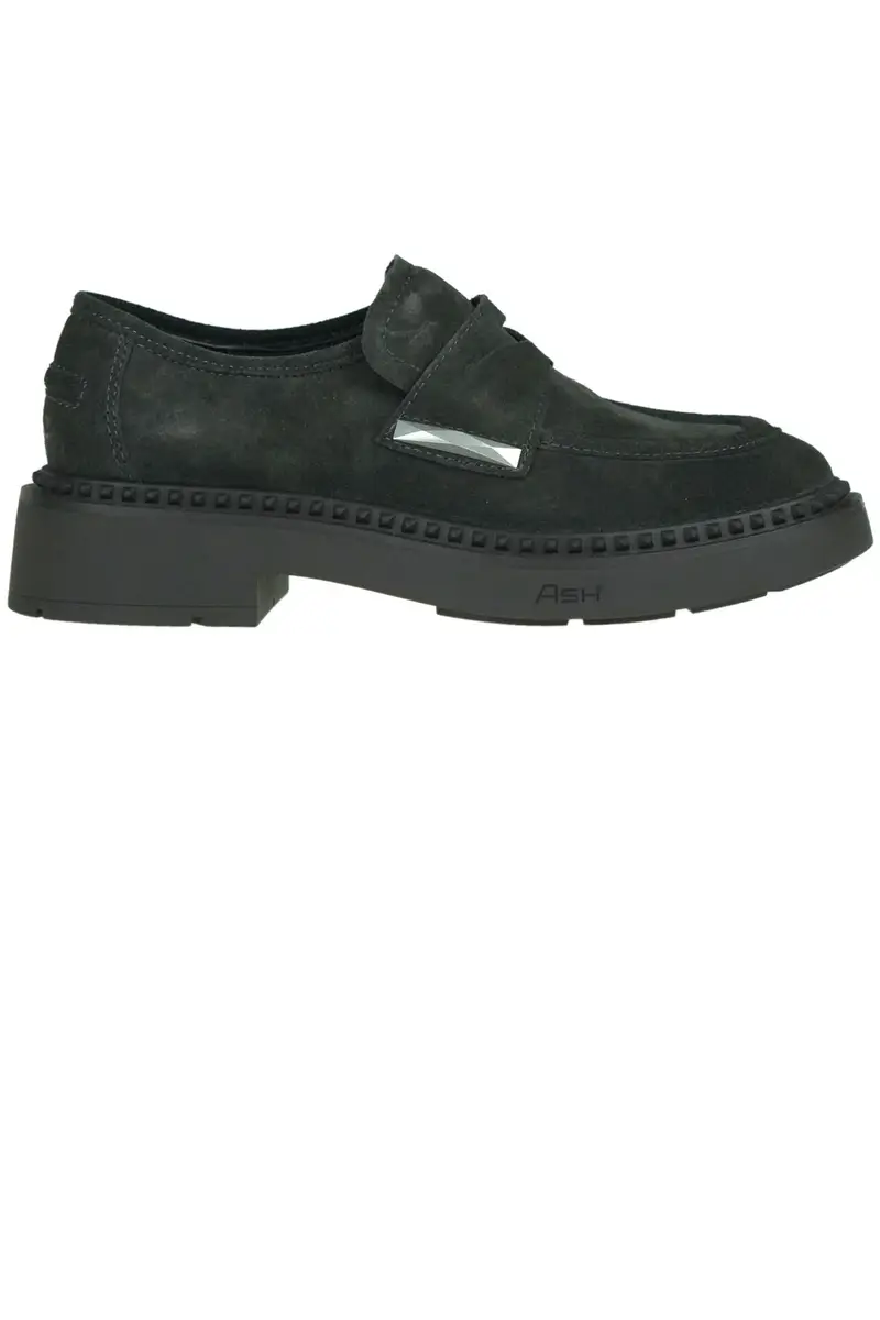 Mocassini Medusa in suede