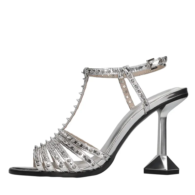 Sandali Argento Argento Metallici e grigi