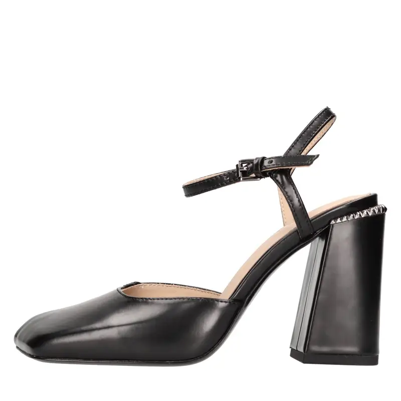 Scarpe con Tacco Nero Nero Neri e Grigi