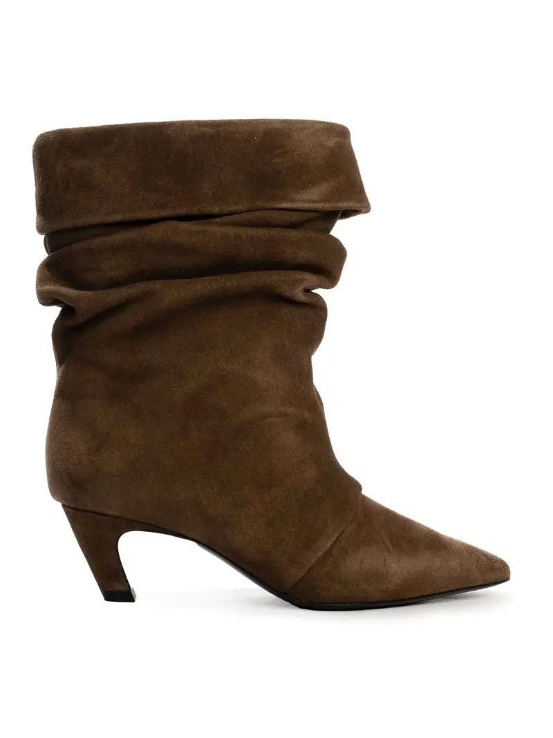 Virgee Suede Ankle Boot Marrone