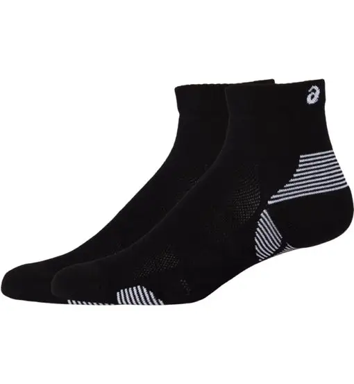 2PPK Cushion Run Quarter - calzini corti running - unisex Black