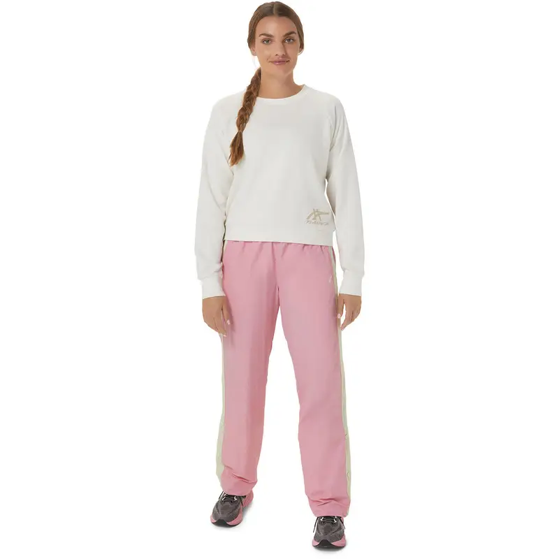 Felpa donna Asics Tiger Blanc