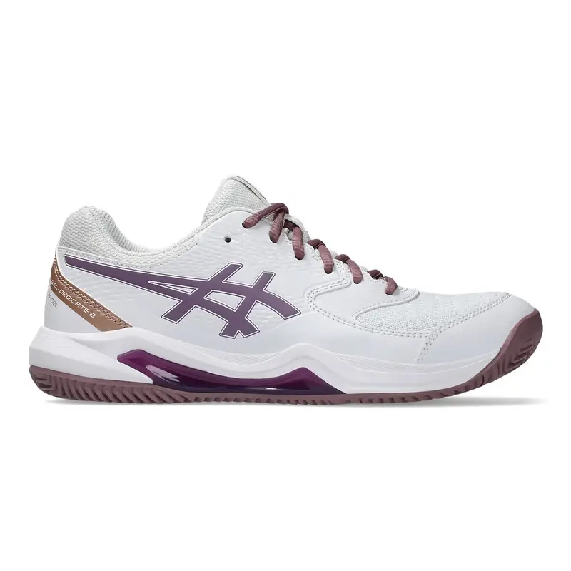 Gel-Dedicate 8 Bianco Dark Ube - Scarpe Da Padel Donna EUR 39,5 / US 8