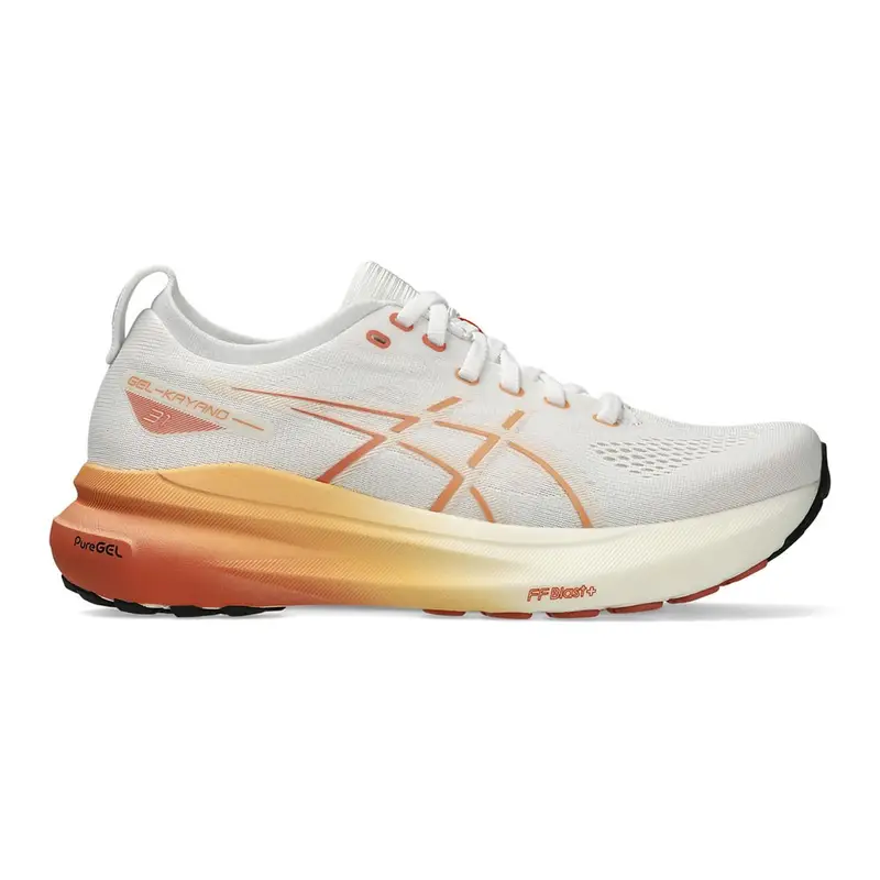 Gel-Kayano 31 Bianco Arancio - Scarpe running Donna EUR 40,5 / US 9