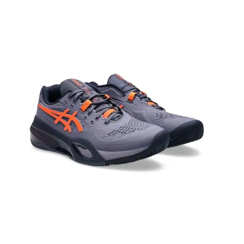 ASICS Gel-Resolution X Clay, Sneaker Uomo, Viola GRIGIASTRO/Arancio Nova, 44 EU miniatura 2