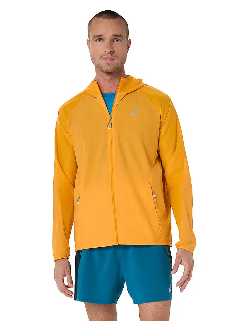 Giacca da running da uomo Road Packable arancione | S