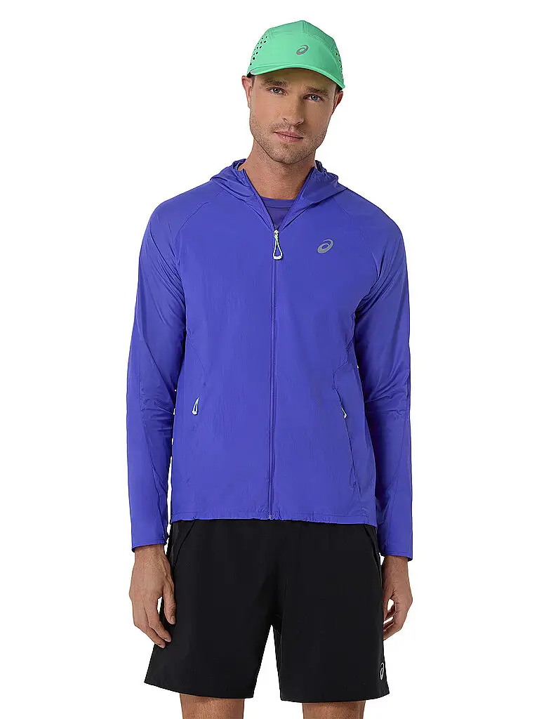 Giacca da running da uomo Road Packable blu | M