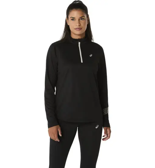 Icon LS 1/2 Zip W - maglia running a maniche lunghe - donna Black