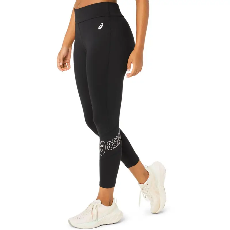 Logo 7/8 Calzamaglia Donna Aderente | Asics Nero