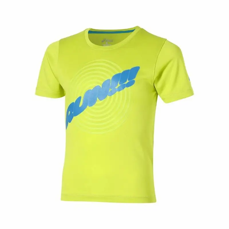 Maglia a Maniche Corte per Bambini Asics Run Verde limone | Asics Multi