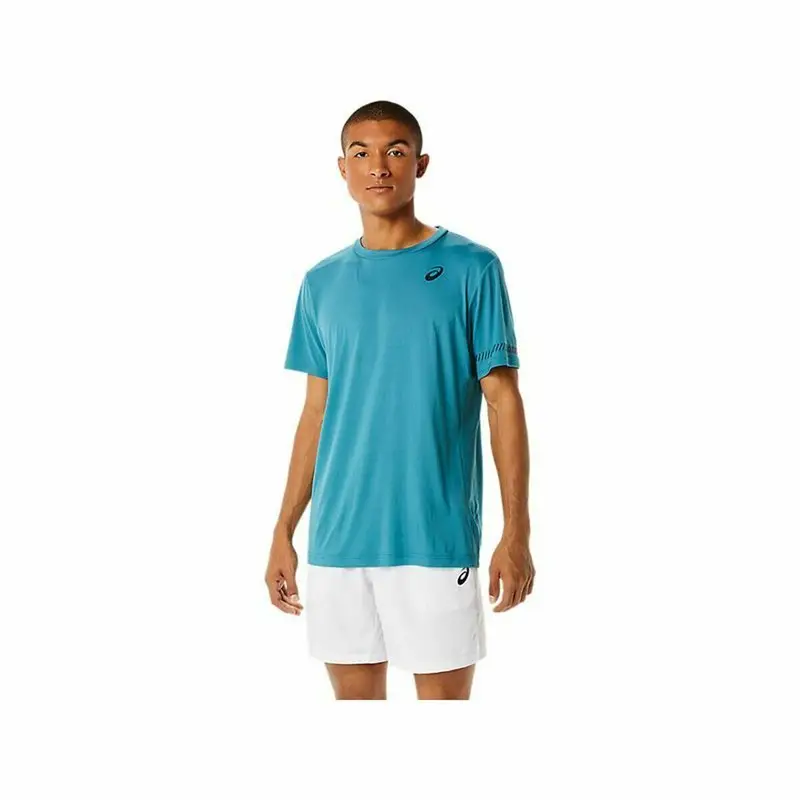Maglia a Maniche Corte Uomo Asics Court Azzurro | Asics Blu