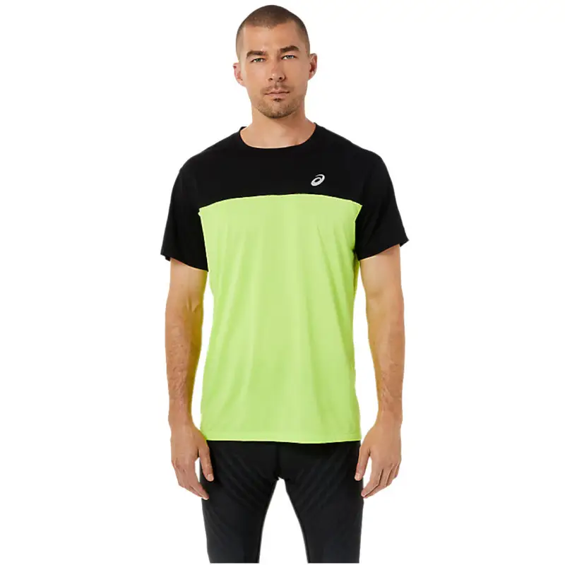 Maglia a Maniche Corte Uomo Asics Race Giallo | Asics Verde